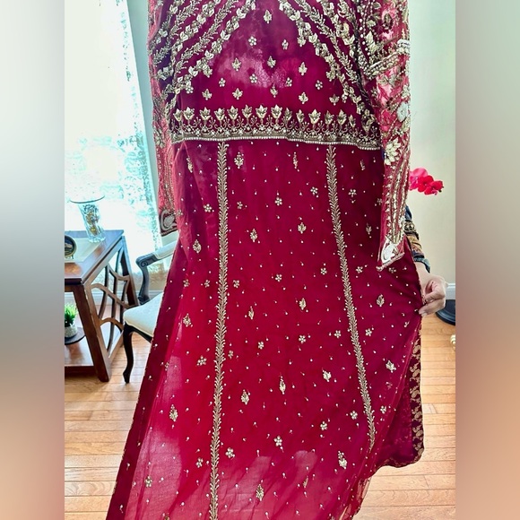 Beautiful Party/Wedding Guest Pakistani Suit! All handmade! Originally $750! - Picture 3 of 8